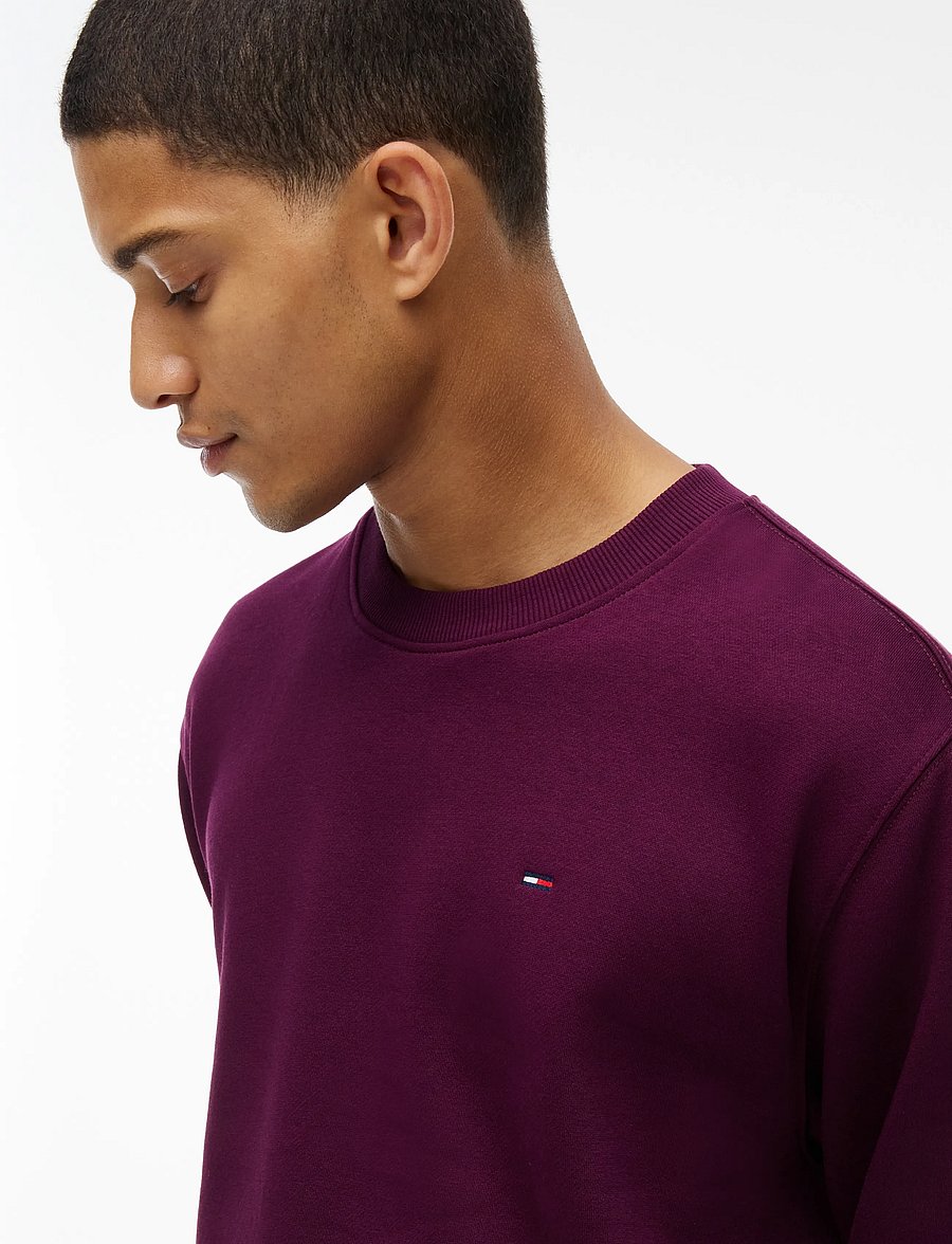 Tommy Jeans - TJM REG S FLAG CREW EXT - vacation essentials - calypso berry - 3
