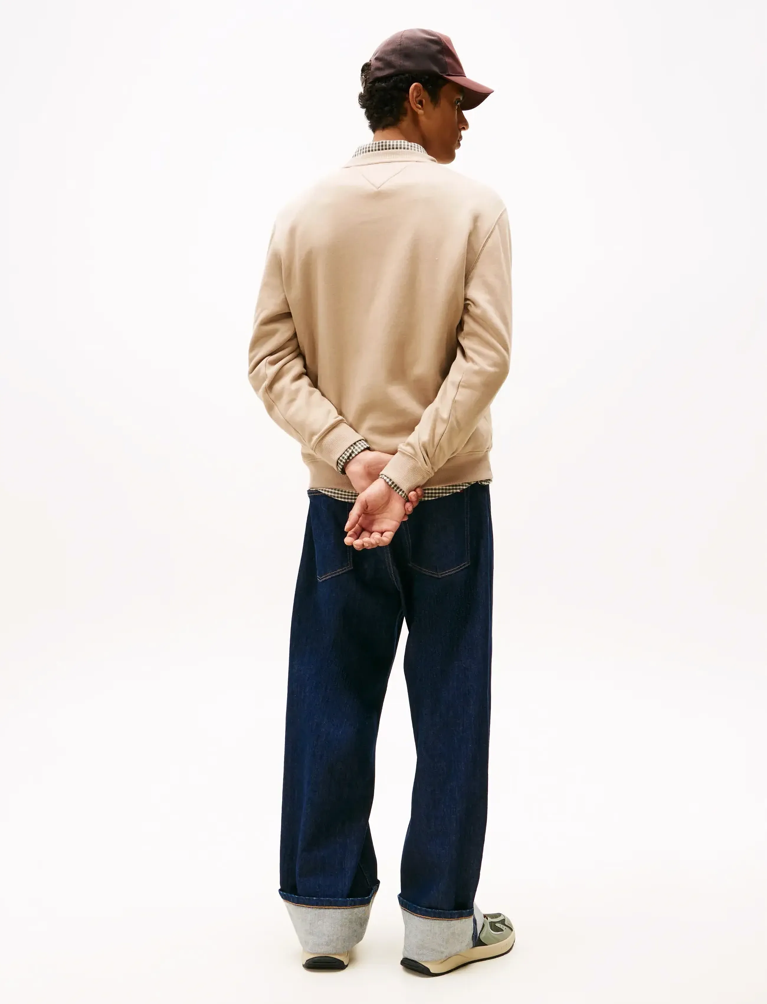 Tommy Jeans - TJM REG S FLAG CREW - urlaubsfavoriten - coastal taupe - 3