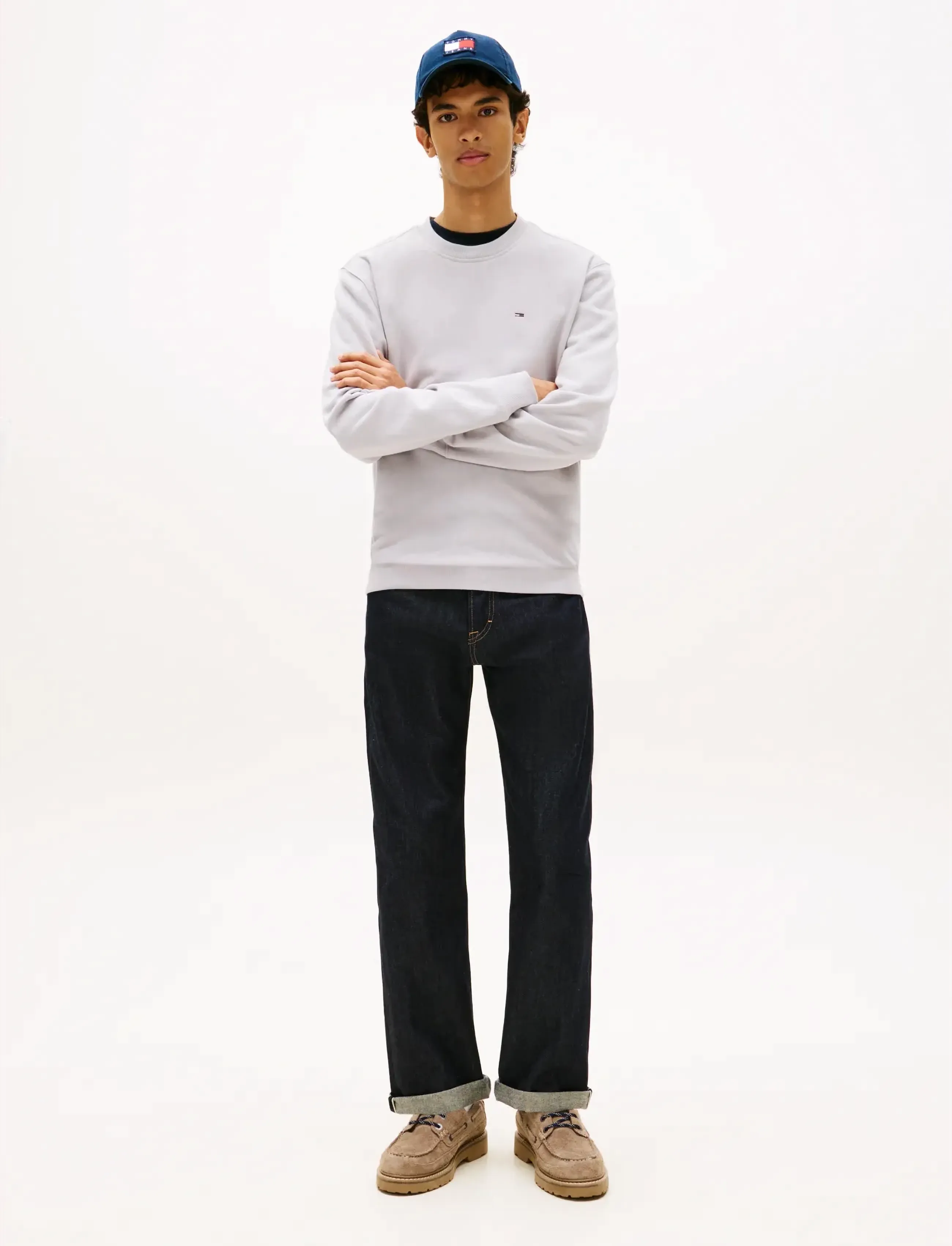 Tommy Jeans - TJM REG S FLAG CREW - feriefavoritter - helium - 3