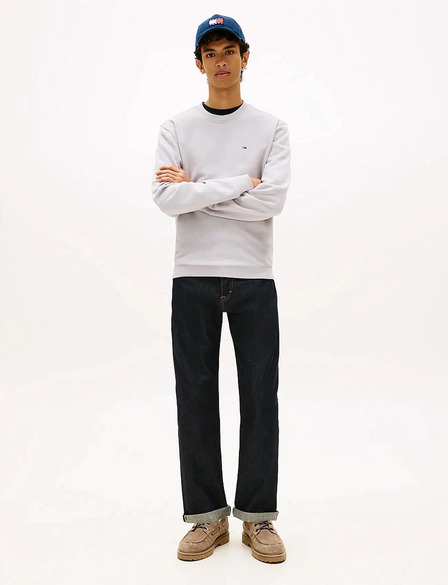 Tommy Jeans - TJM REG S FLAG CREW EXT - sweatshirts - helium - 3