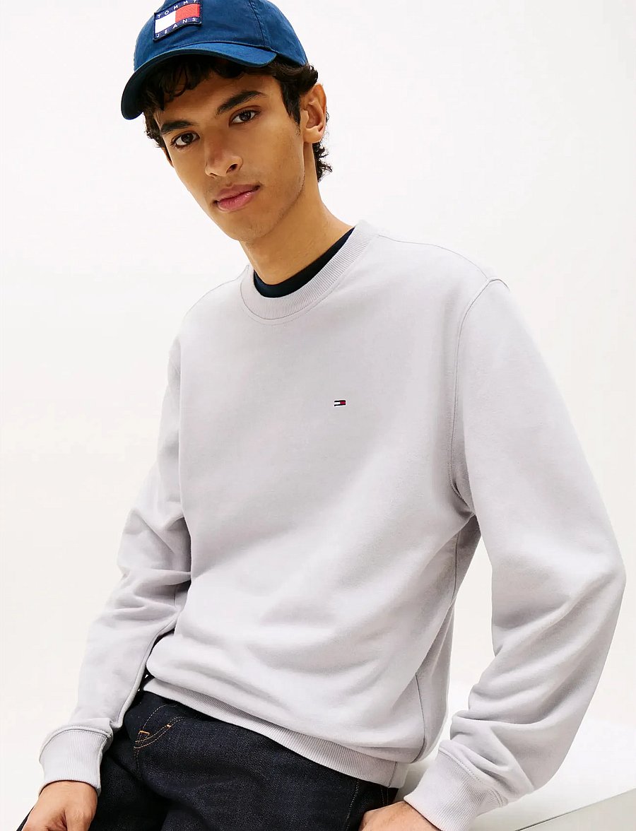 Tommy Jeans - TJM REG S FLAG CREW - feriefavoritter - helium - 4