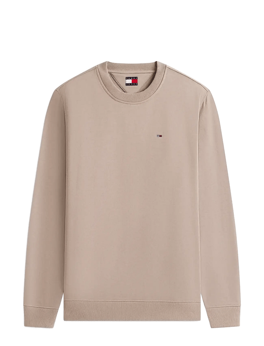 Tommy Jeans - TJM REG S FLAG CREW EXT - feriefavoritter - ivy mink - 1