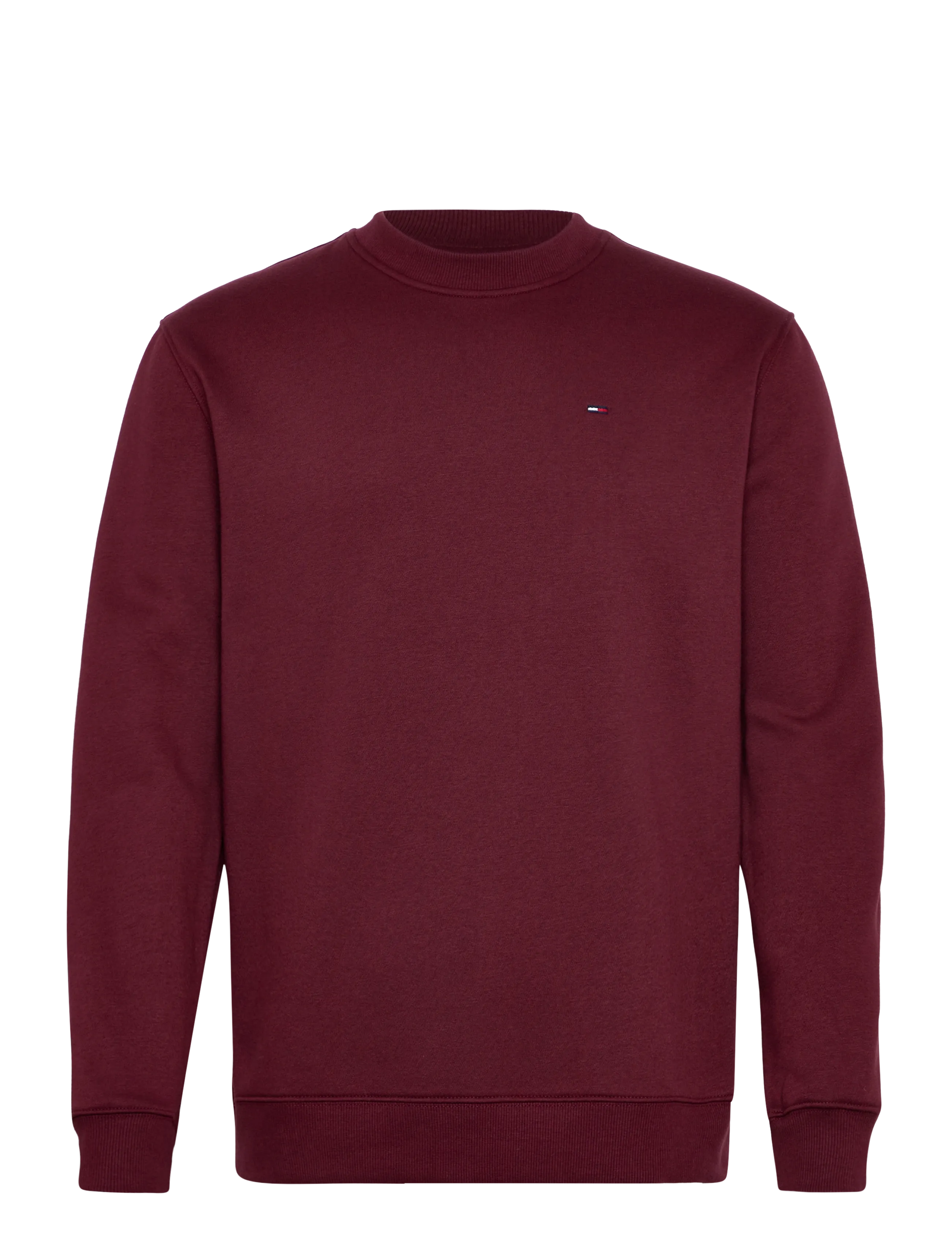 Tommy Jeans TJM REG S FLAG CREW - Kleding - RED WINE / burgundy