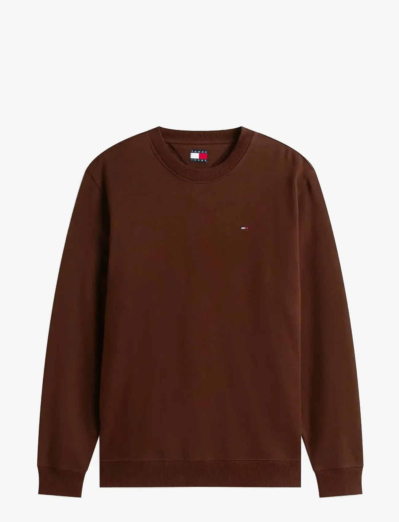 Tommy Jeans - TJM REG S FLAG CREW - urlaubsfavoriten - rich brown - 1