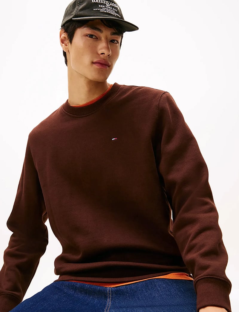 Tommy Jeans - TJM REG S FLAG CREW - urlaubsfavoriten - rich brown - 4