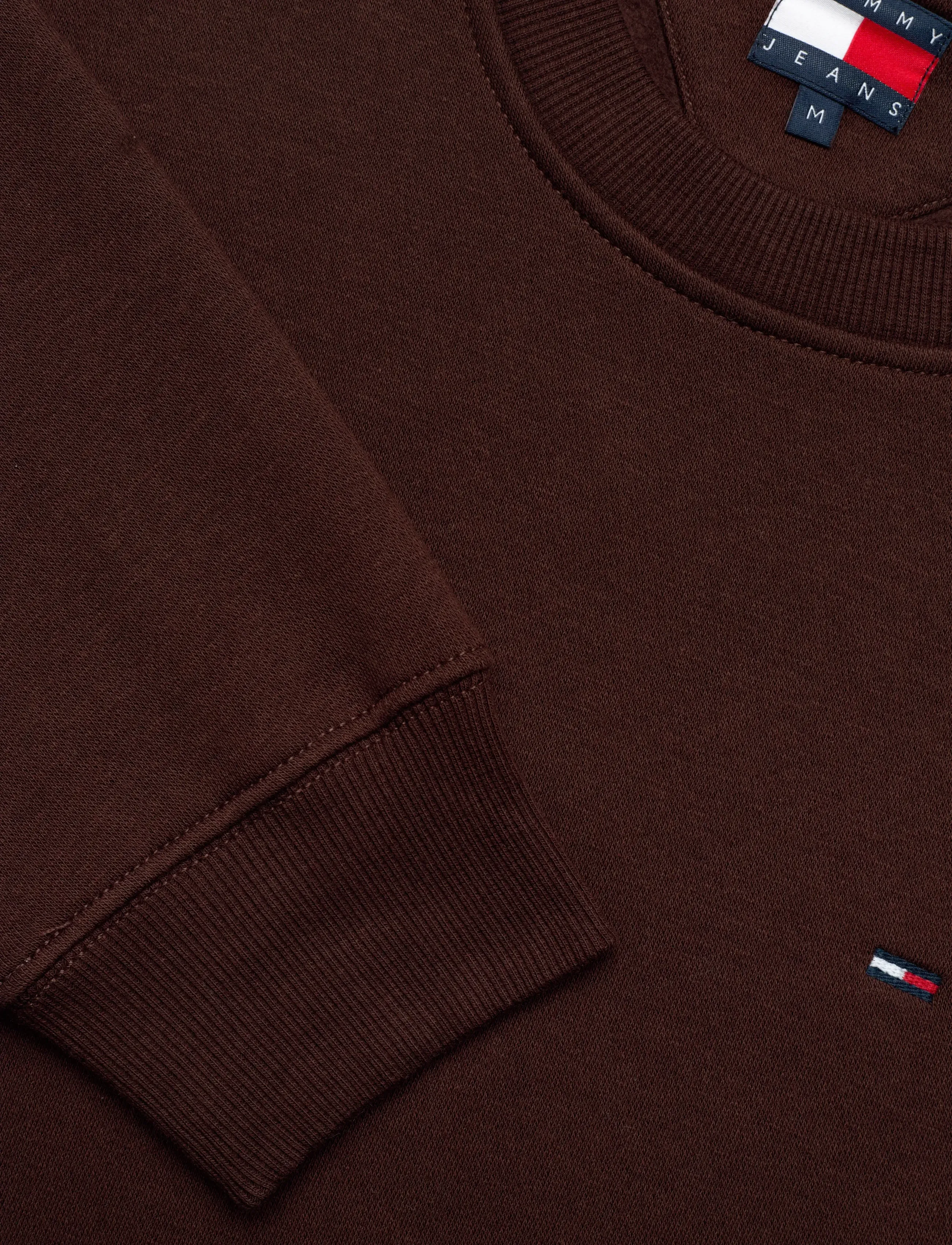 Tommy Jeans - TJM REG S FLAG CREW - feriefavoritter - rich brown - 5