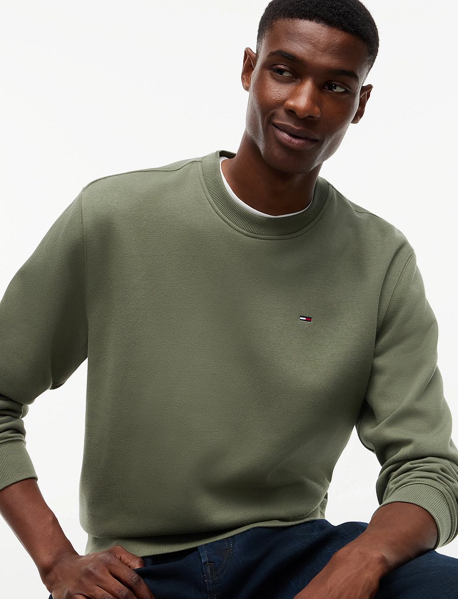 Tommy Jeans - TJM REG S FLAG CREW EXT - vacation essentials - rocky mountain - 3