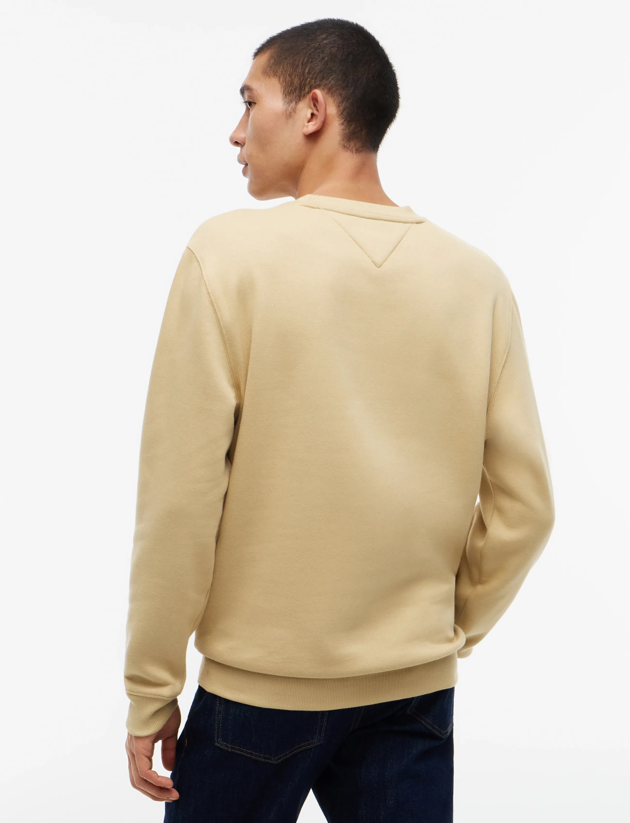 Tommy Jeans - TJM REG S FLAG CREW - sweatshirts - sandy beige - 2
