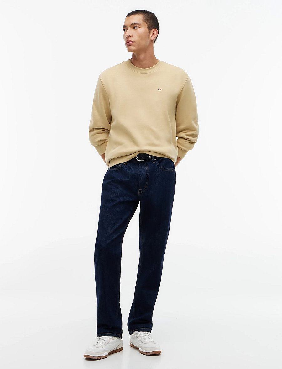 Tommy Jeans - TJM REG S FLAG CREW - sweatshirts - sandy beige - 4