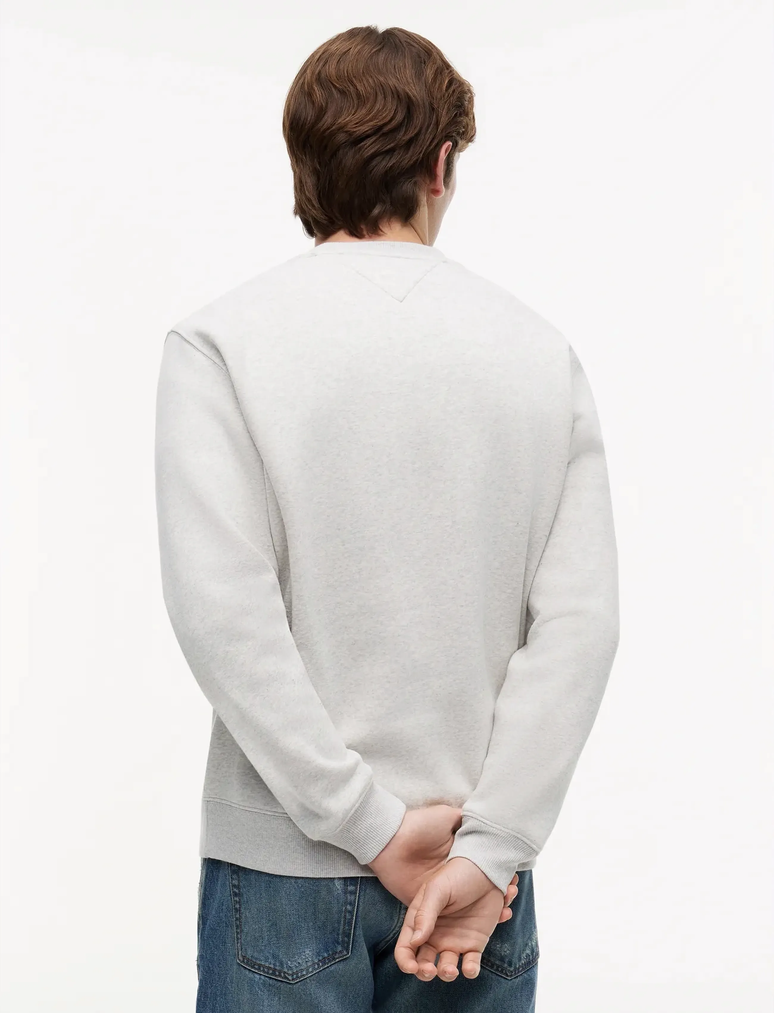 Tommy Jeans - TJM REG S FLAG CREW EXT - sweatshirts - silver grey heather - 3