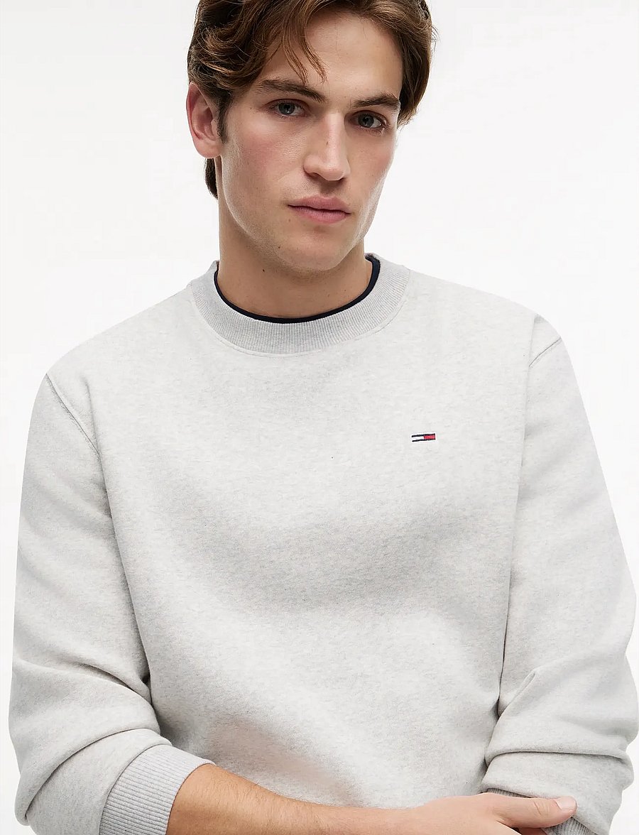 Tommy Jeans - TJM REG S FLAG CREW EXT - sweatshirts - silver grey heather - 4