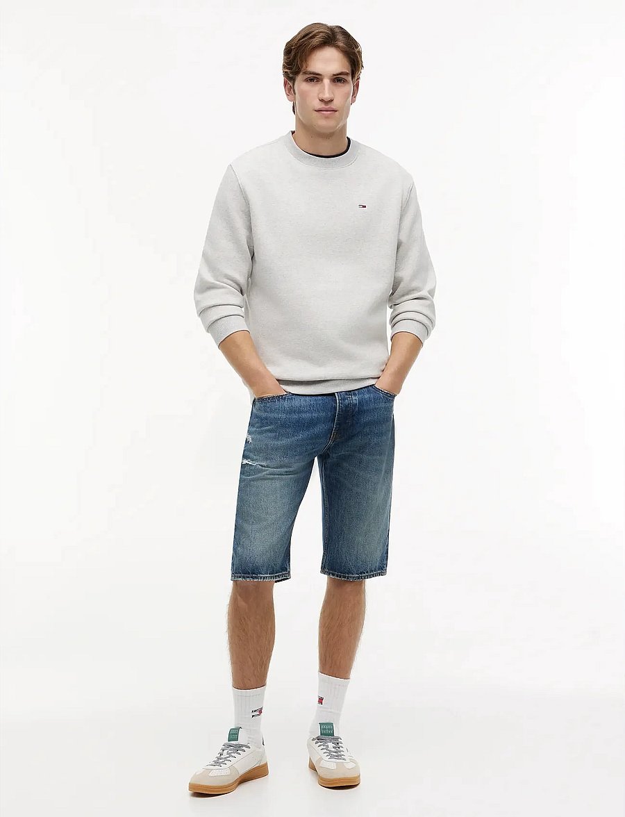 Tommy Jeans - TJM REG S FLAG CREW EXT - sweatshirts - silver grey heather - 5