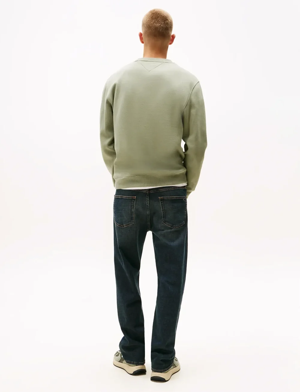 Tommy Jeans - TJM REG S FLAG CREW EXT - sweatshirts - utility sage - 3