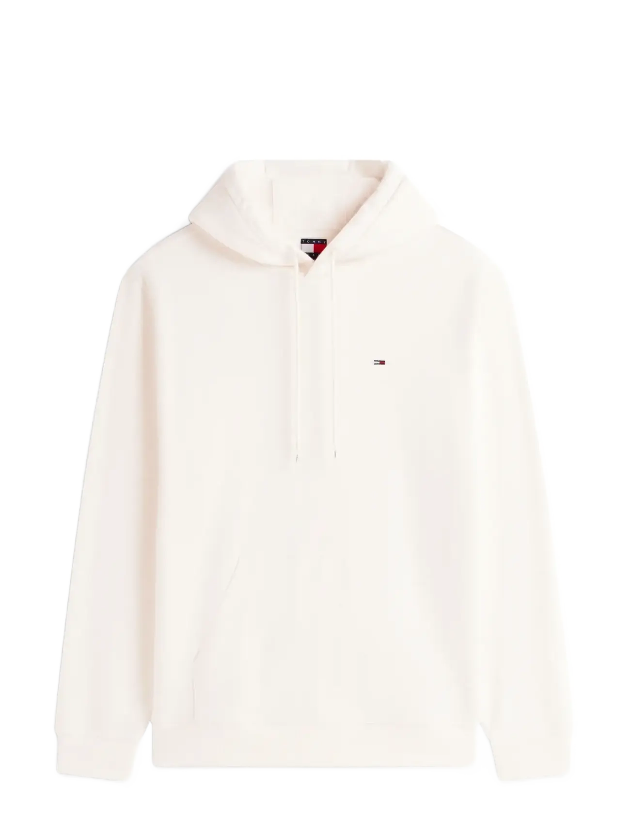 Tommy Jeans TJM REG S FLAG HOODIE - Odzież - ANCIENT WHITE / cream