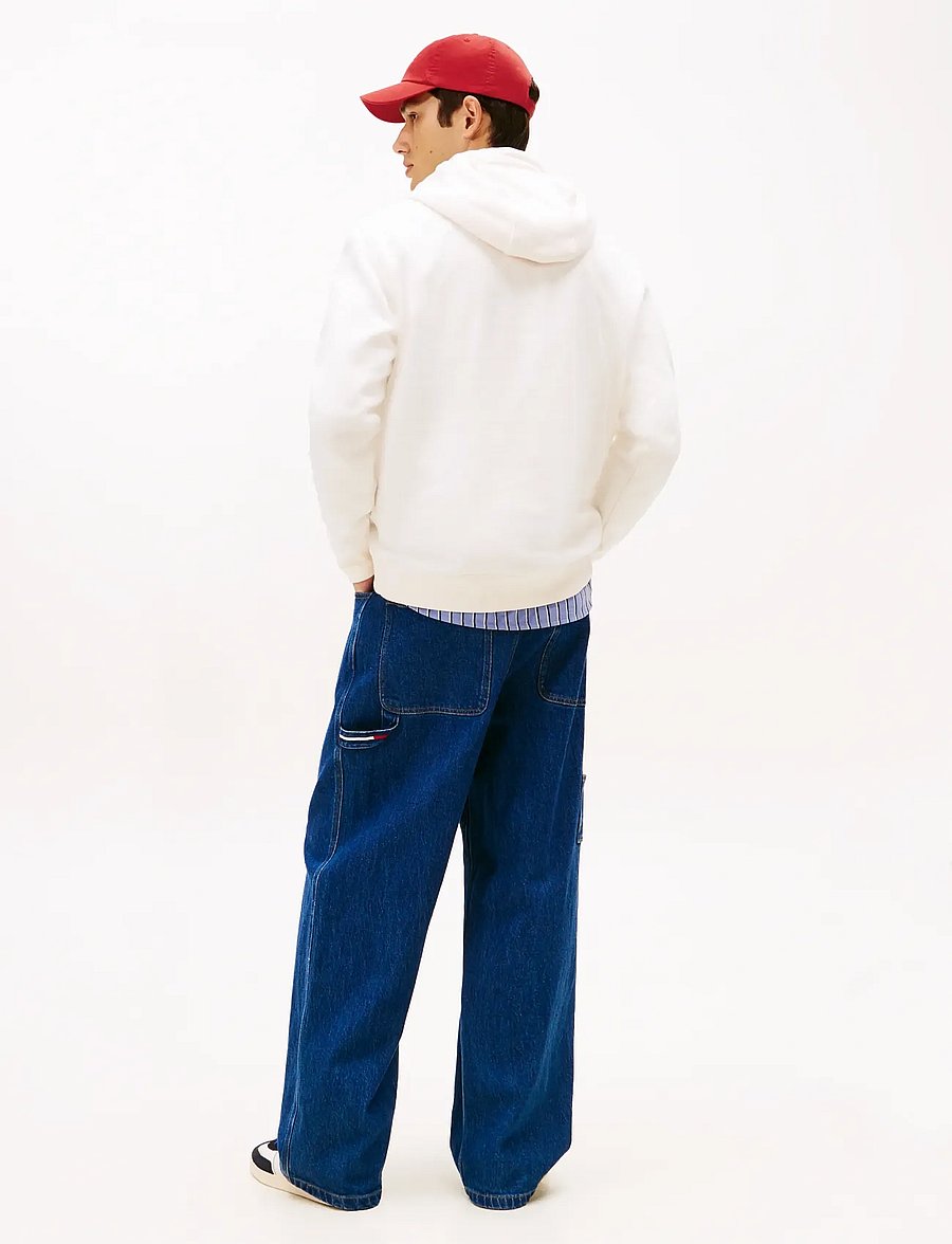Tommy Jeans - TJM REG S FLAG HOODIE EXT - kapuzenpullover - ancient white - 3