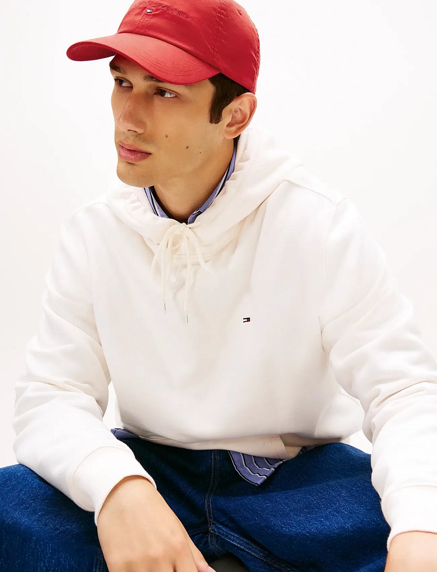 Tommy Jeans - TJM REG S FLAG HOODIE EXT - kapuzenpullover - ancient white - 4