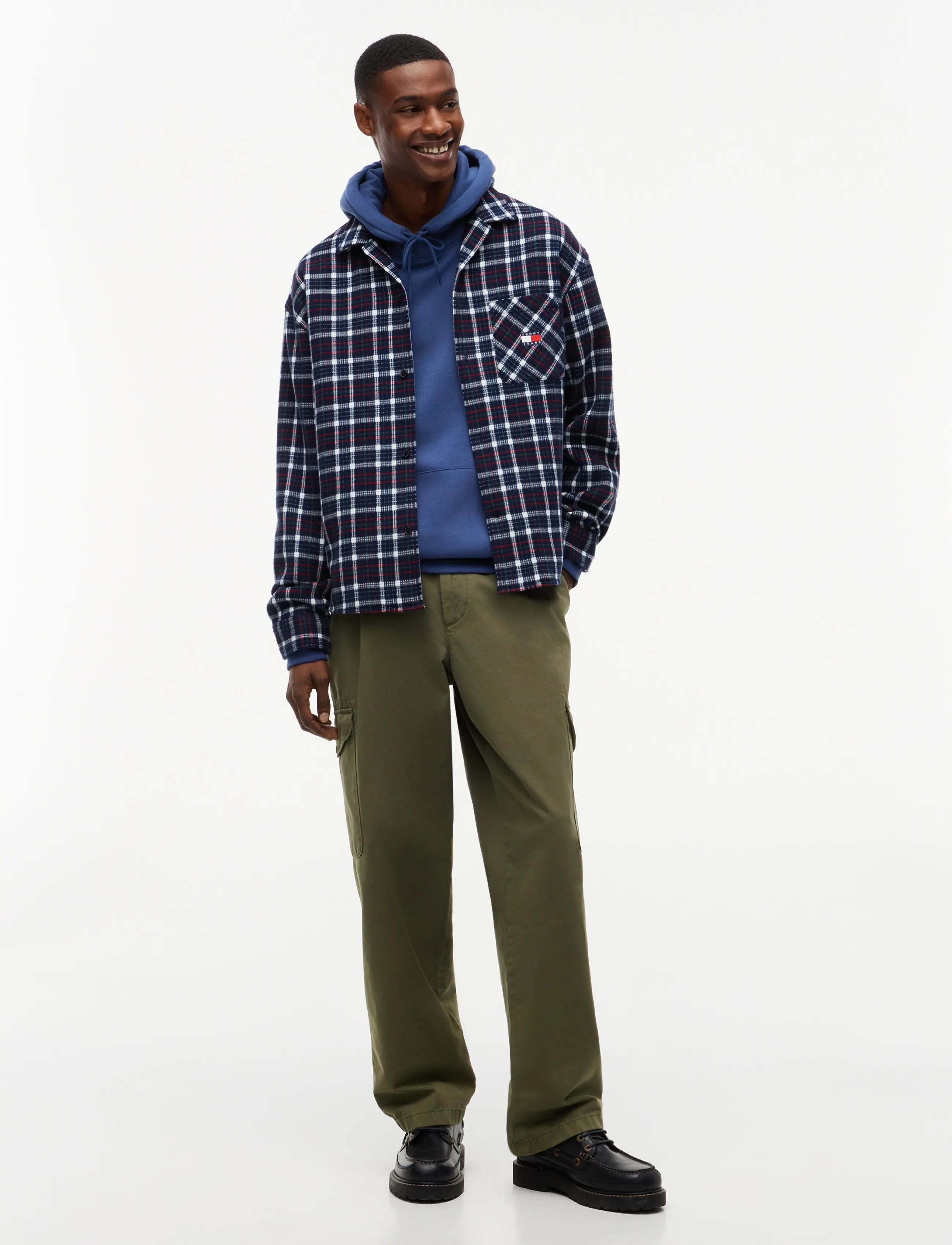 Tommy Jeans - TJM REG S FLAG HOODIE EXT - hoodies - basic navy - 4