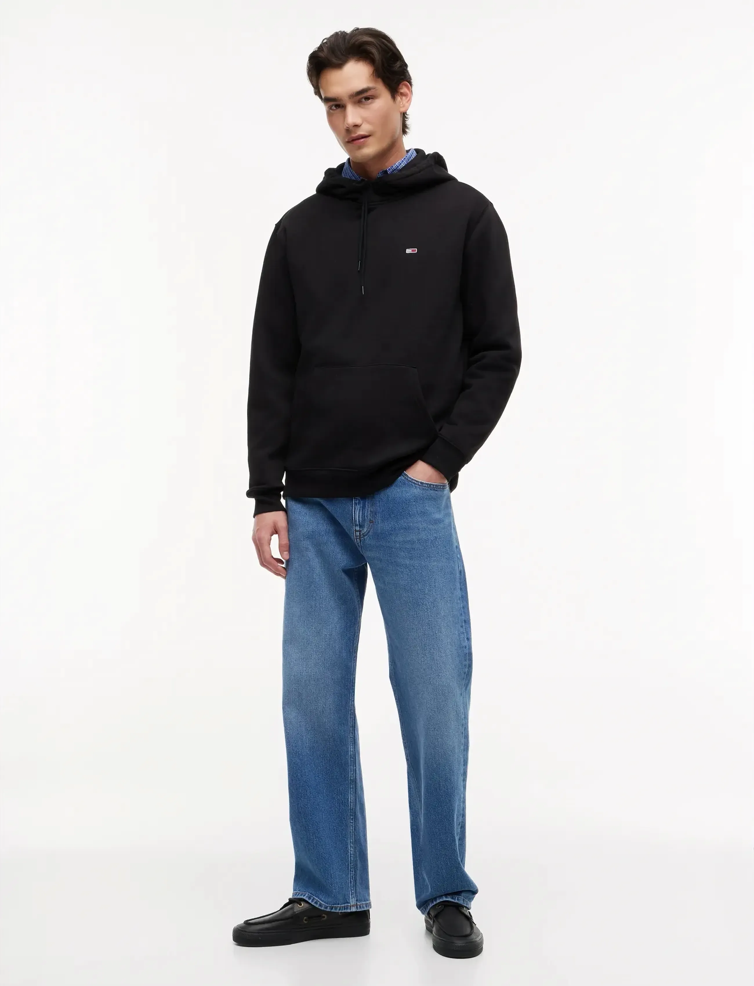Tommy Jeans - TJM REG S FLAG HOODIE - hættetrøjer - black - 5