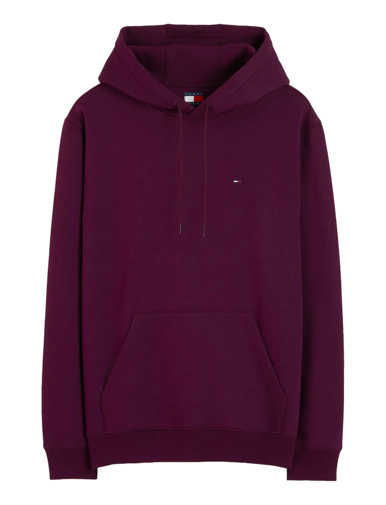 Tommy Jeans - TJM REG S FLAG HOODIE EXT - hættetrøjer - calypso berry - 1