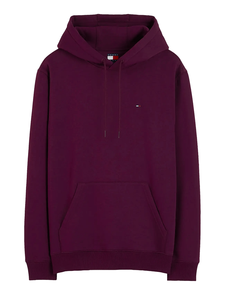 Tommy Jeans - TJM REG S FLAG HOODIE - hættetrøjer - calypso berry - 1