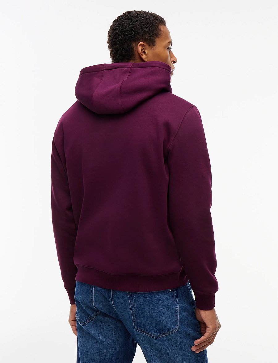 Tommy Jeans - TJM REG S FLAG HOODIE - hættetrøjer - calypso berry - 2