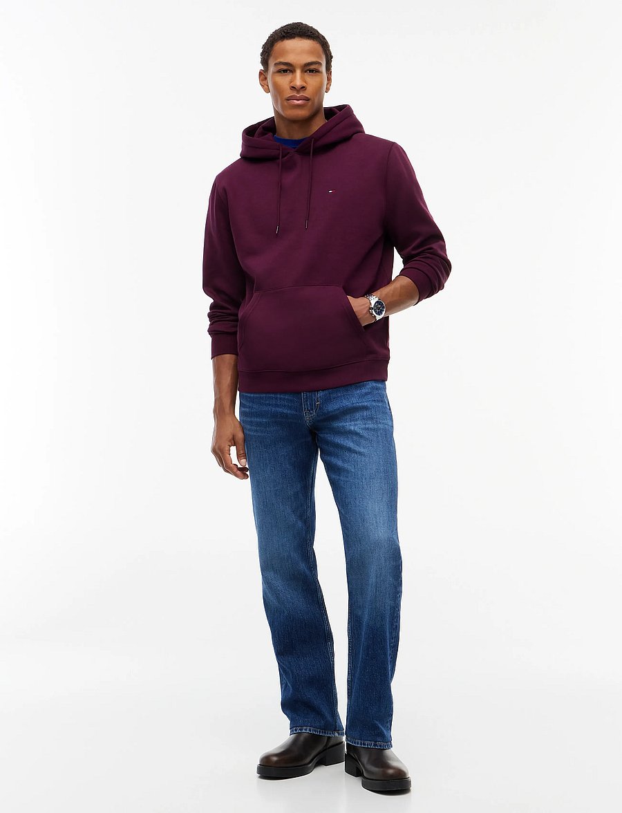 Tommy Jeans - TJM REG S FLAG HOODIE - hættetrøjer - calypso berry - 4