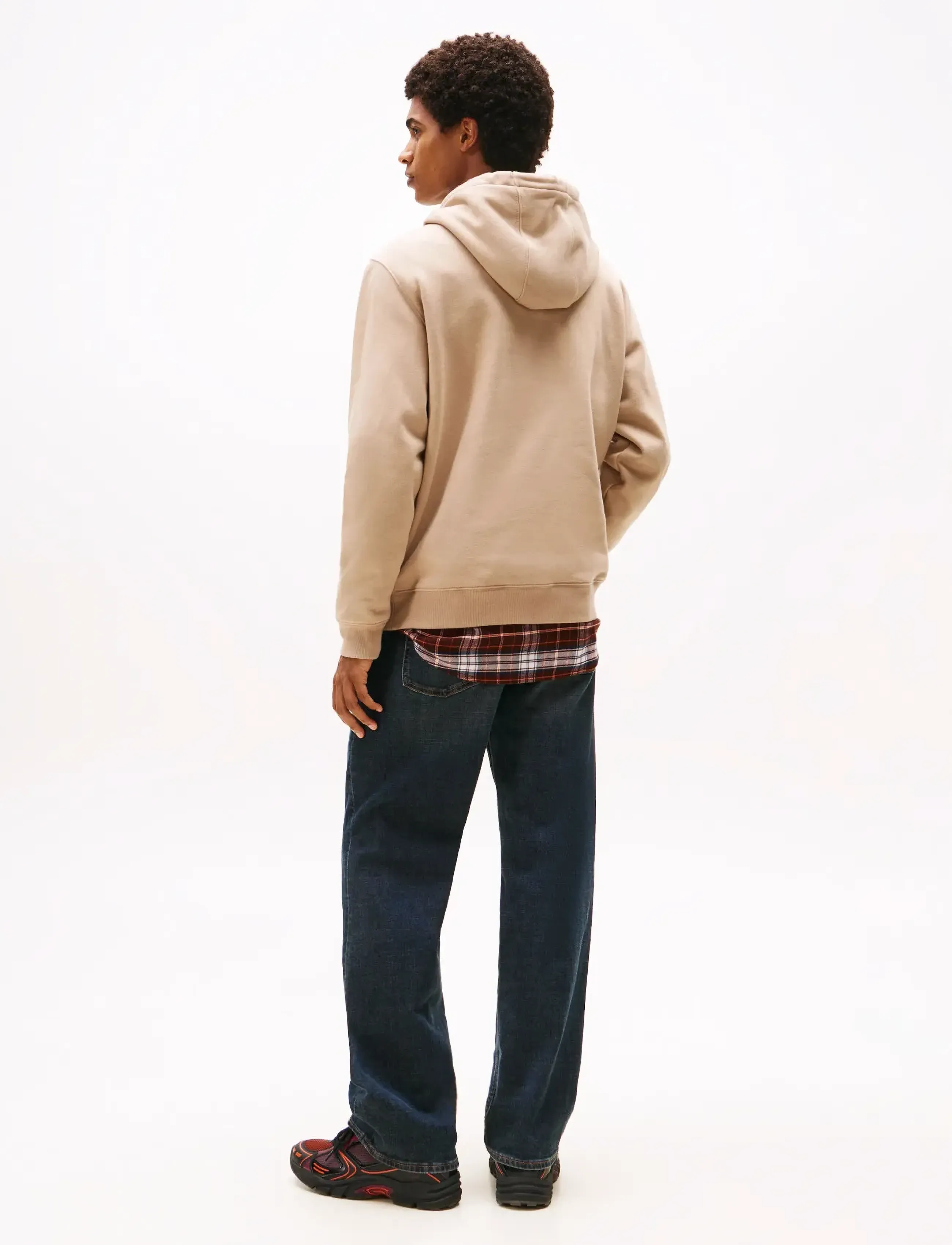 Tommy Jeans - TJM REG S FLAG HOODIE - hoodies - coastal taupe - 3