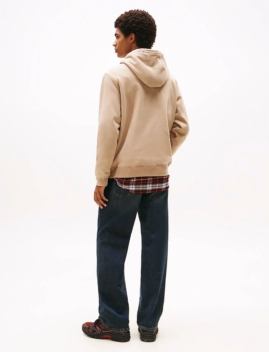 Tommy Jeans - TJM REG S FLAG HOODIE EXT - hoodies - coastal taupe - 3