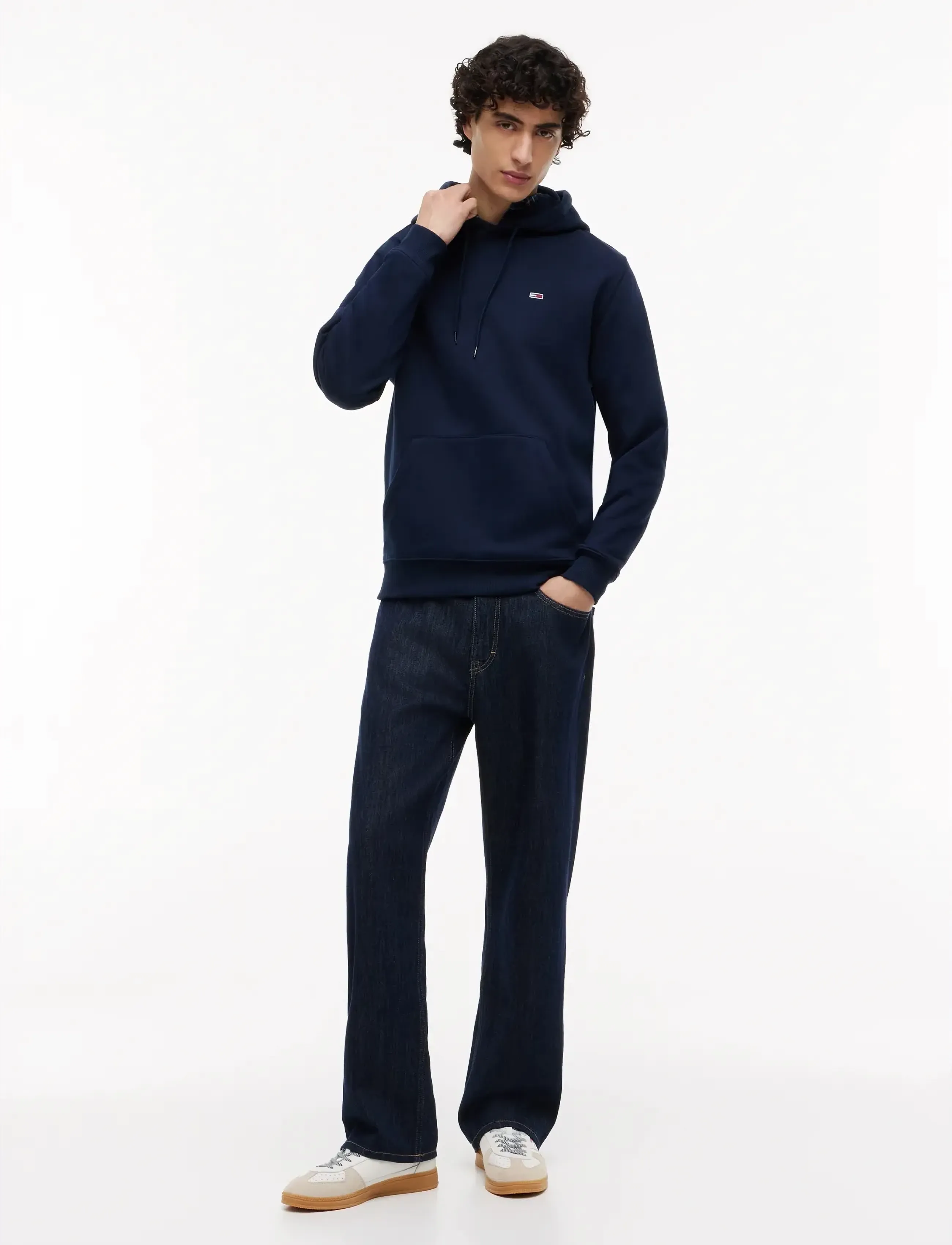 Tommy Jeans - TJM REG S FLAG HOODIE - hættetrøjer - dark blue - 5