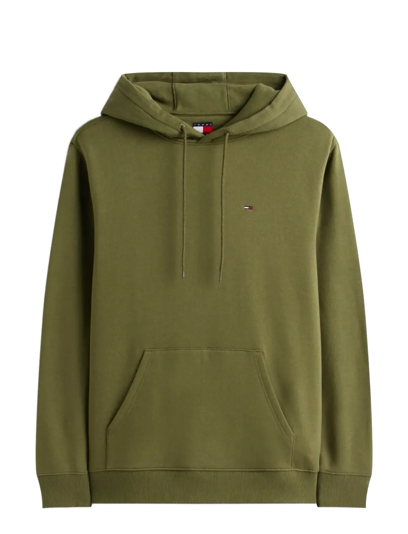 Tommy Jeans TJM REG S FLAG HOODIE - Odzież - DARK GREENERY / khaki/green