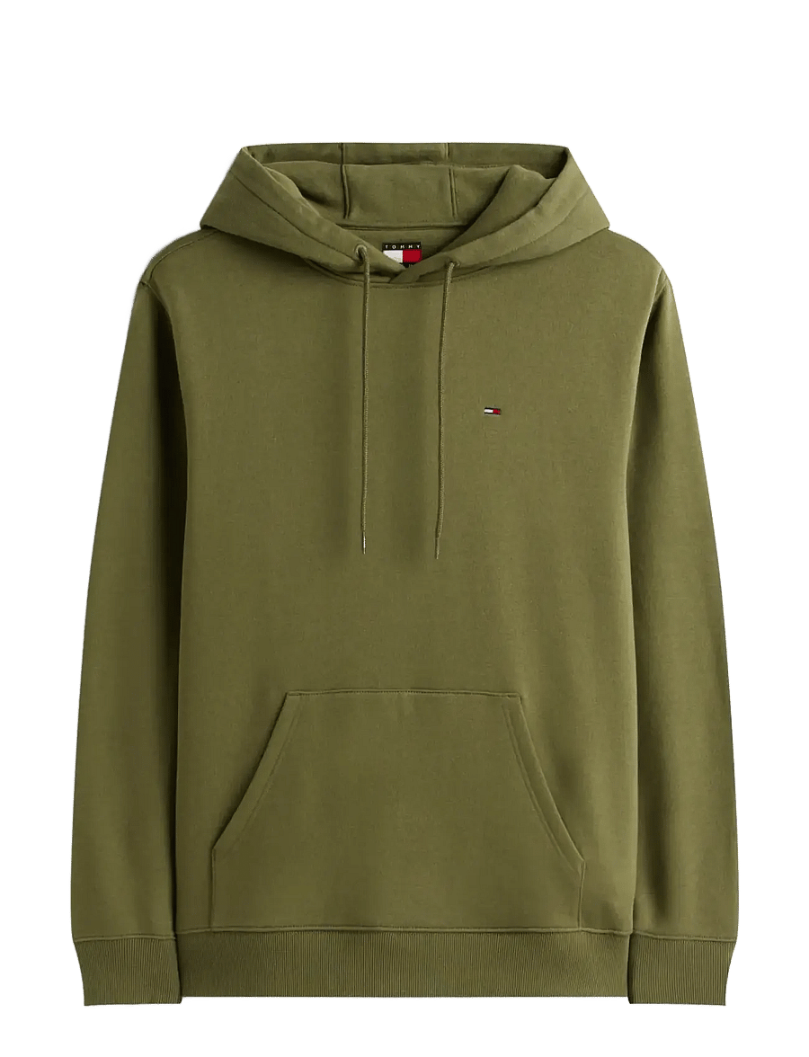 Tommy Jeans - TJM REG S FLAG HOODIE - hoodies - dark greenery - 1