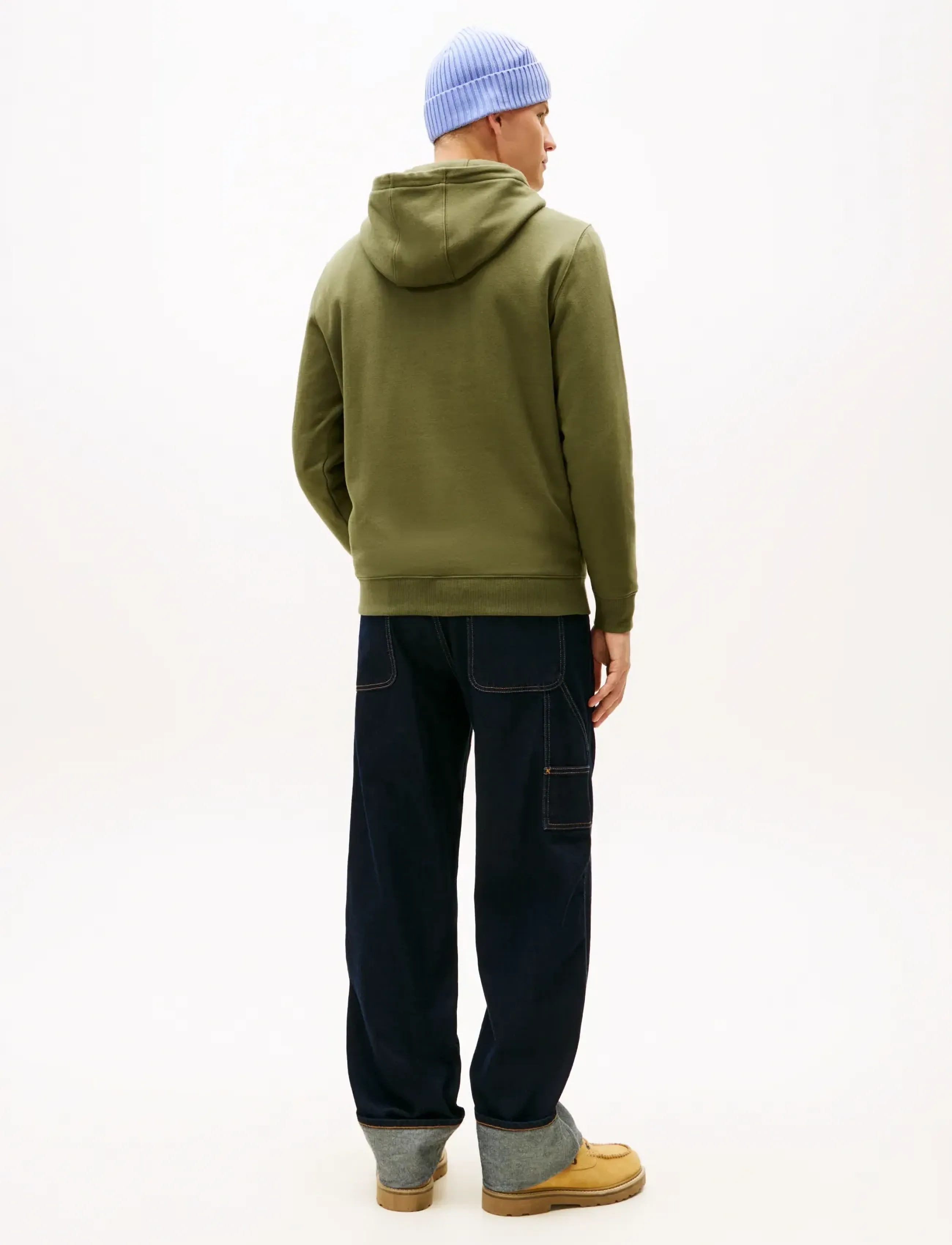 Tommy Jeans - TJM REG S FLAG HOODIE - hættetrøjer - dark greenery - 2
