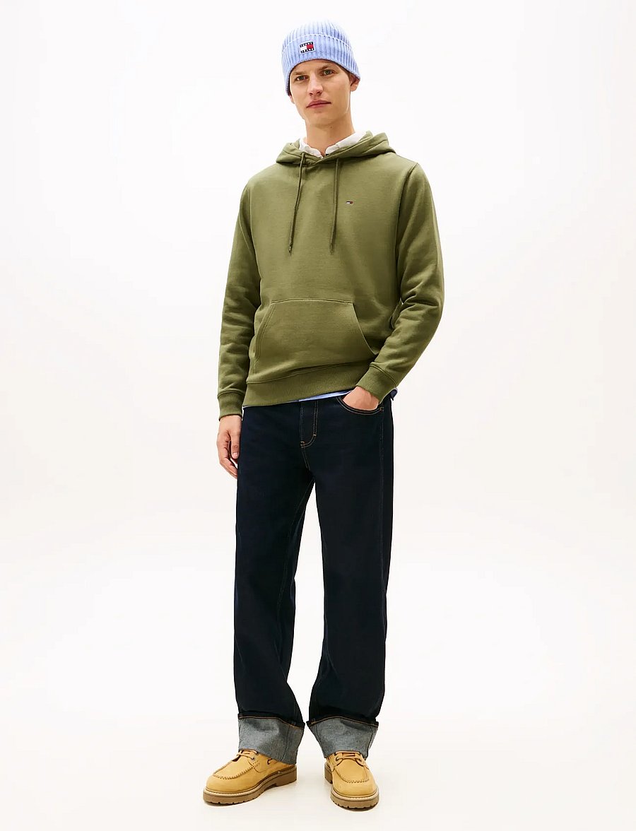 Tommy Jeans - TJM REG S FLAG HOODIE - hoodies - dark greenery - 3