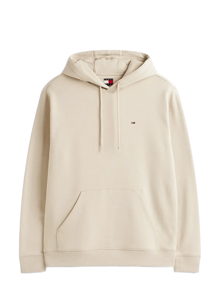 Tommy Jeans - TJM REG S FLAG HOODIE EXT - kapuutsiga pusad - gulf sand - 1