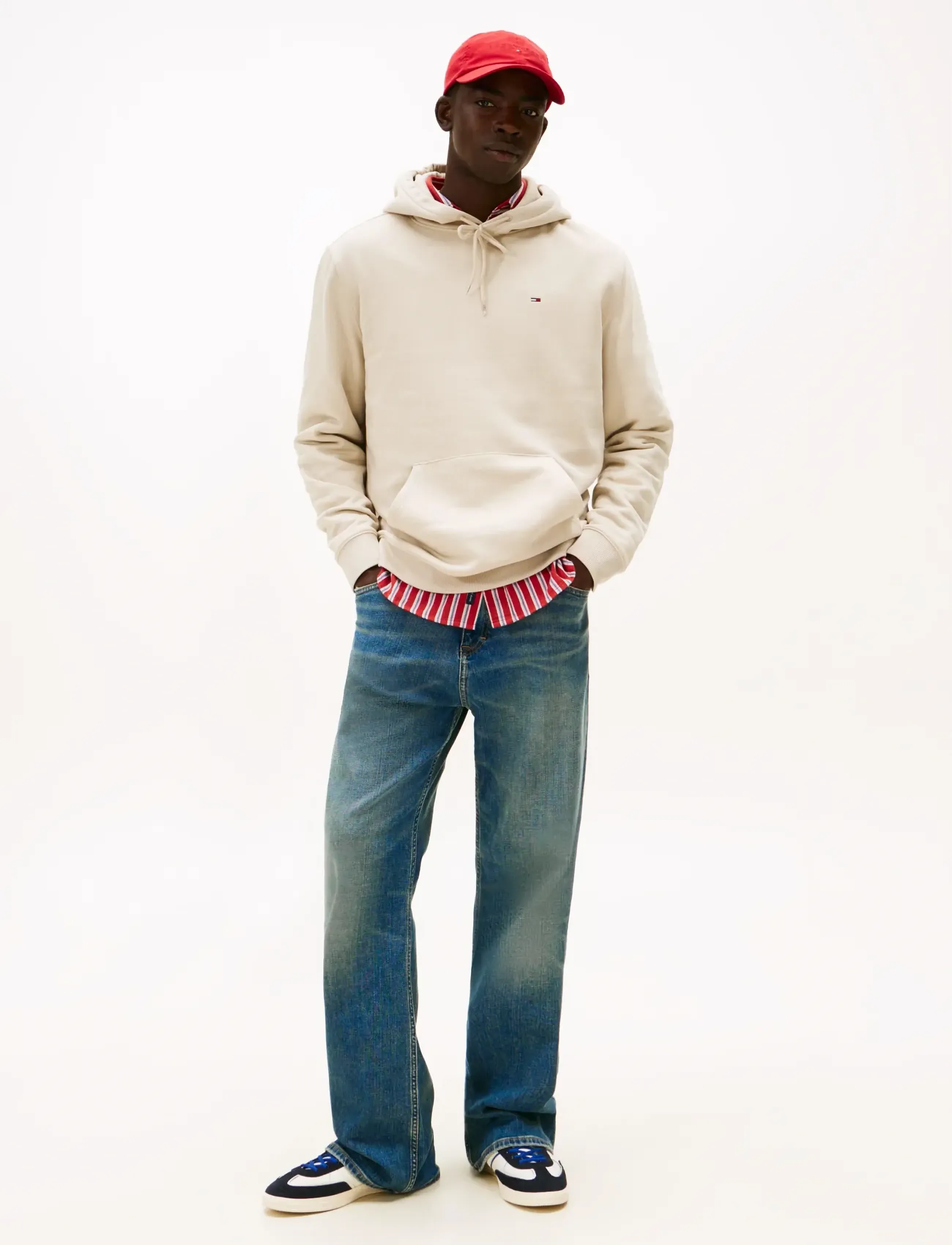 Tommy Jeans - TJM REG S FLAG HOODIE - kapuzenpullover - gulf sand - 2
