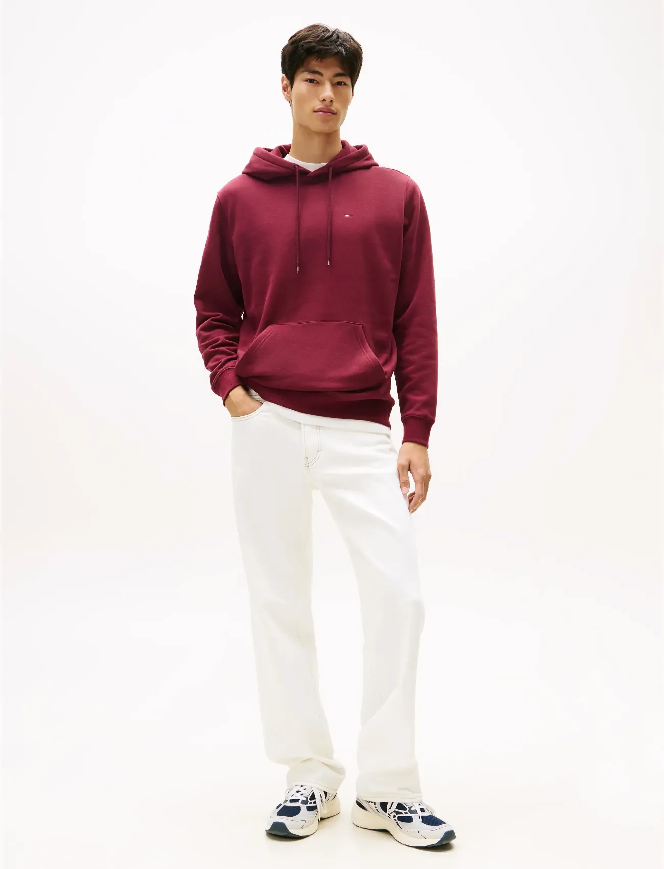 Tommy Jeans - TJM REG S FLAG HOODIE EXT - sweatshirts - red wine - 3