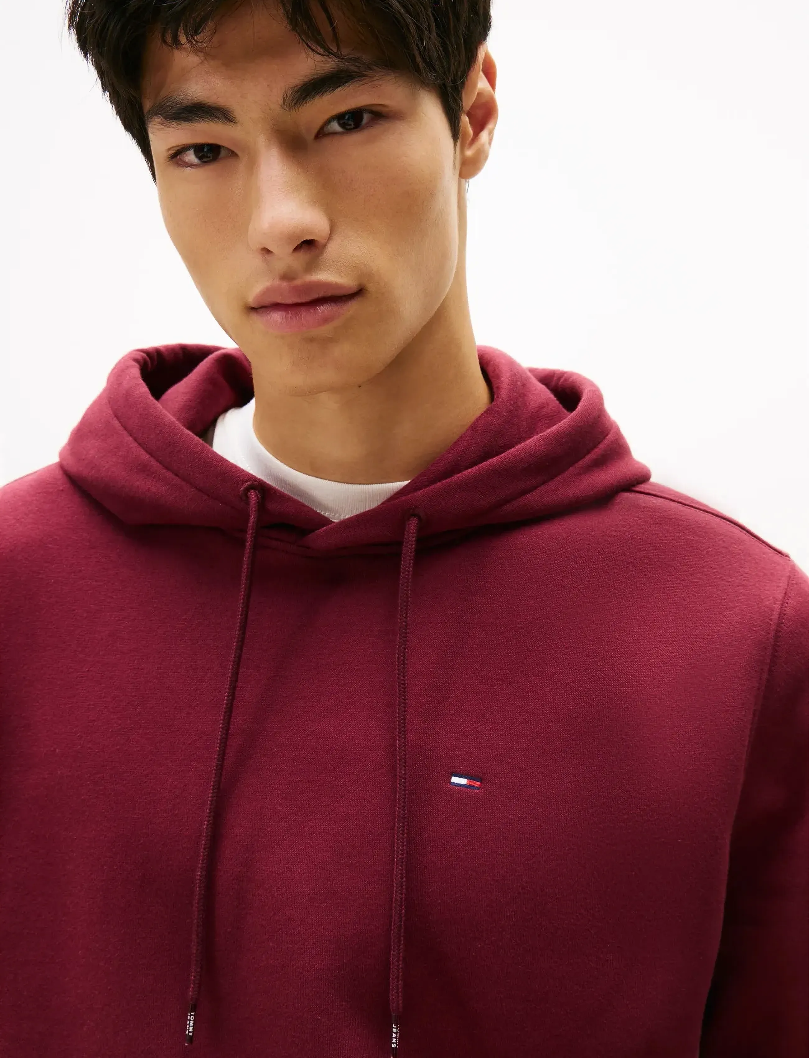 Tommy Jeans - TJM REG S FLAG HOODIE EXT - sweatshirts - red wine - 5
