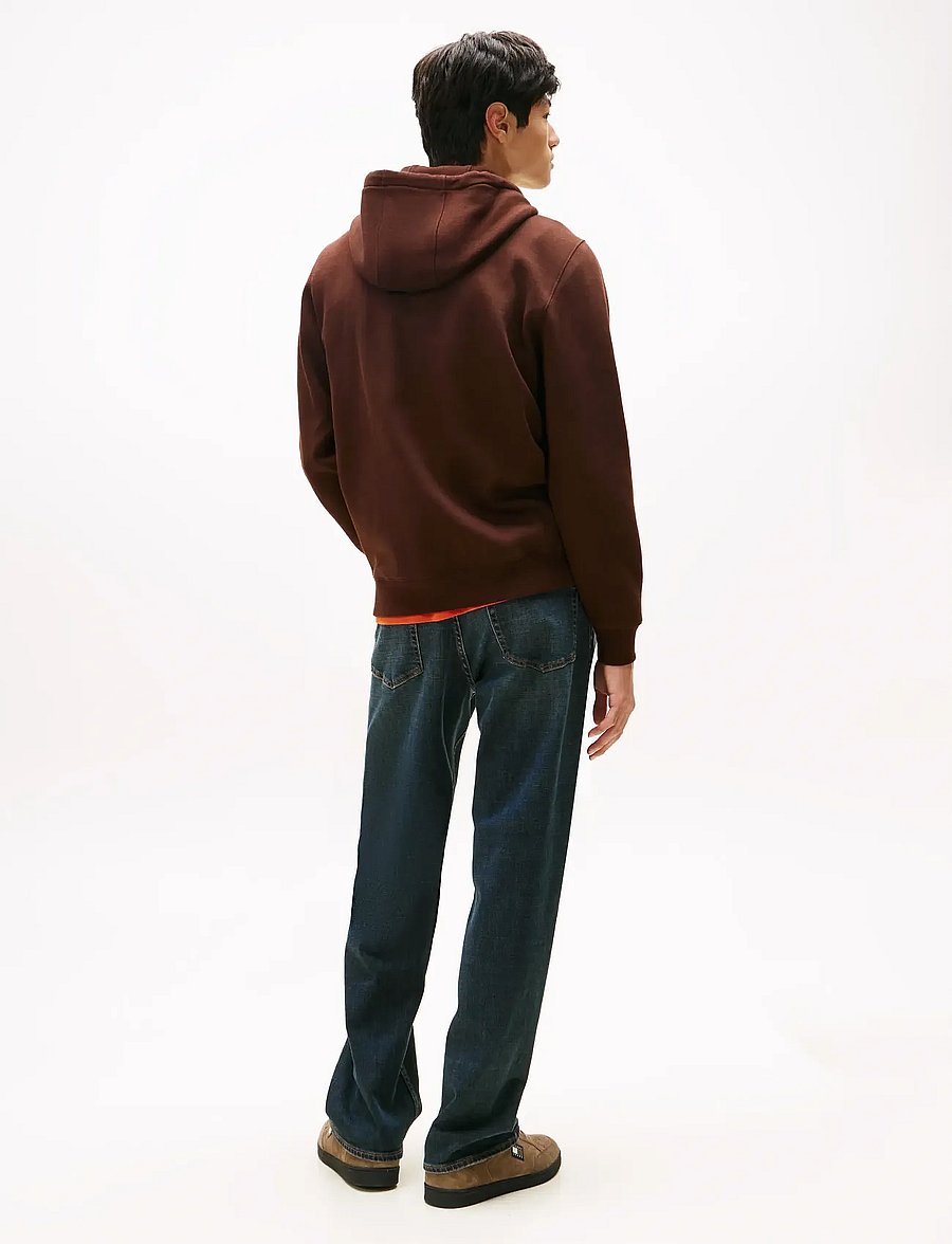 Tommy Jeans - TJM REG S FLAG HOODIE EXT - kapuzenpullover - rich brown - 4