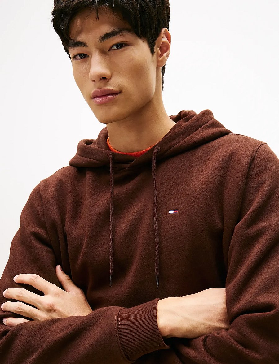 Tommy Jeans - TJM REG S FLAG HOODIE EXT - kapuzenpullover - rich brown - 5