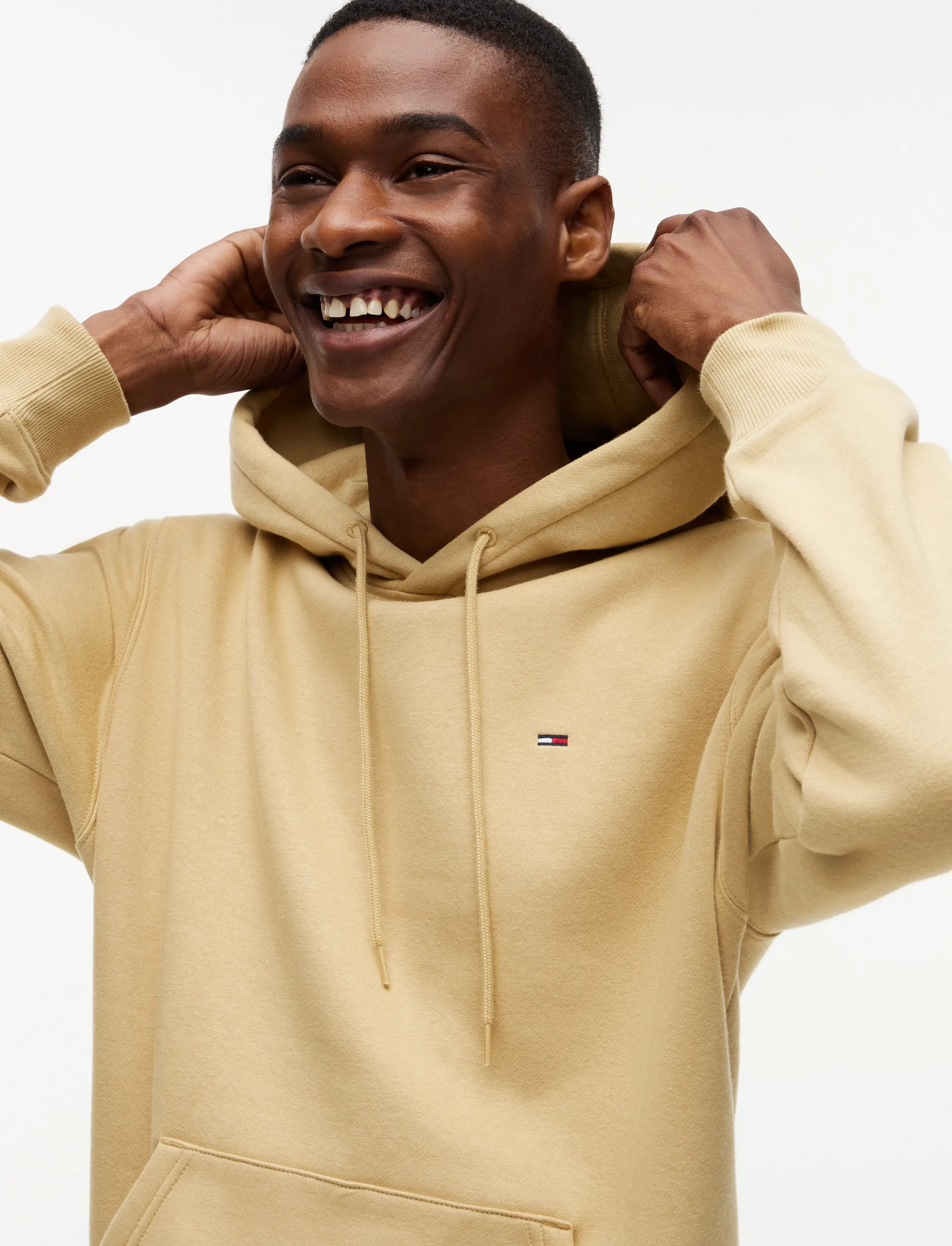 Tommy Jeans - TJM REG S FLAG FLEECE HOODIE - hoodies - sandy beige - 3