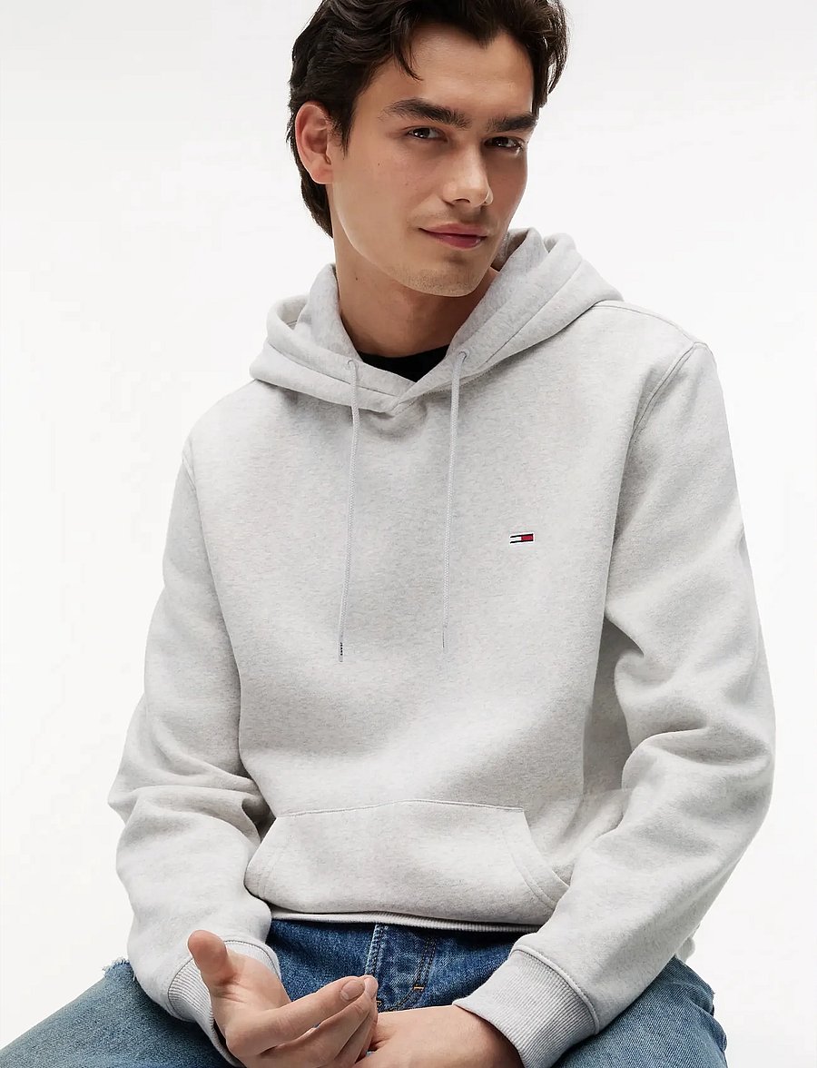 Tommy Jeans - TJM REG S FLAG HOODIE EXT - kapuzenpullover - silver grey heather - 4