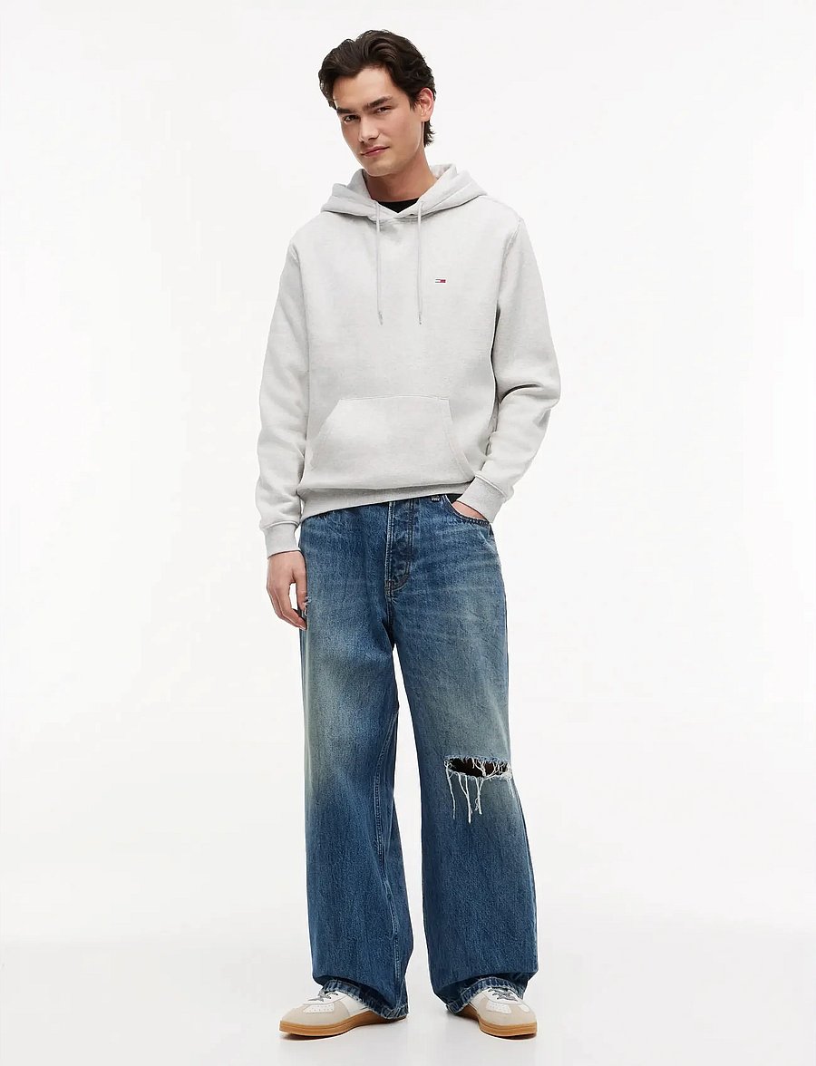 Tommy Jeans - TJM REG S FLAG HOODIE EXT - kapuzenpullover - silver grey heather - 5