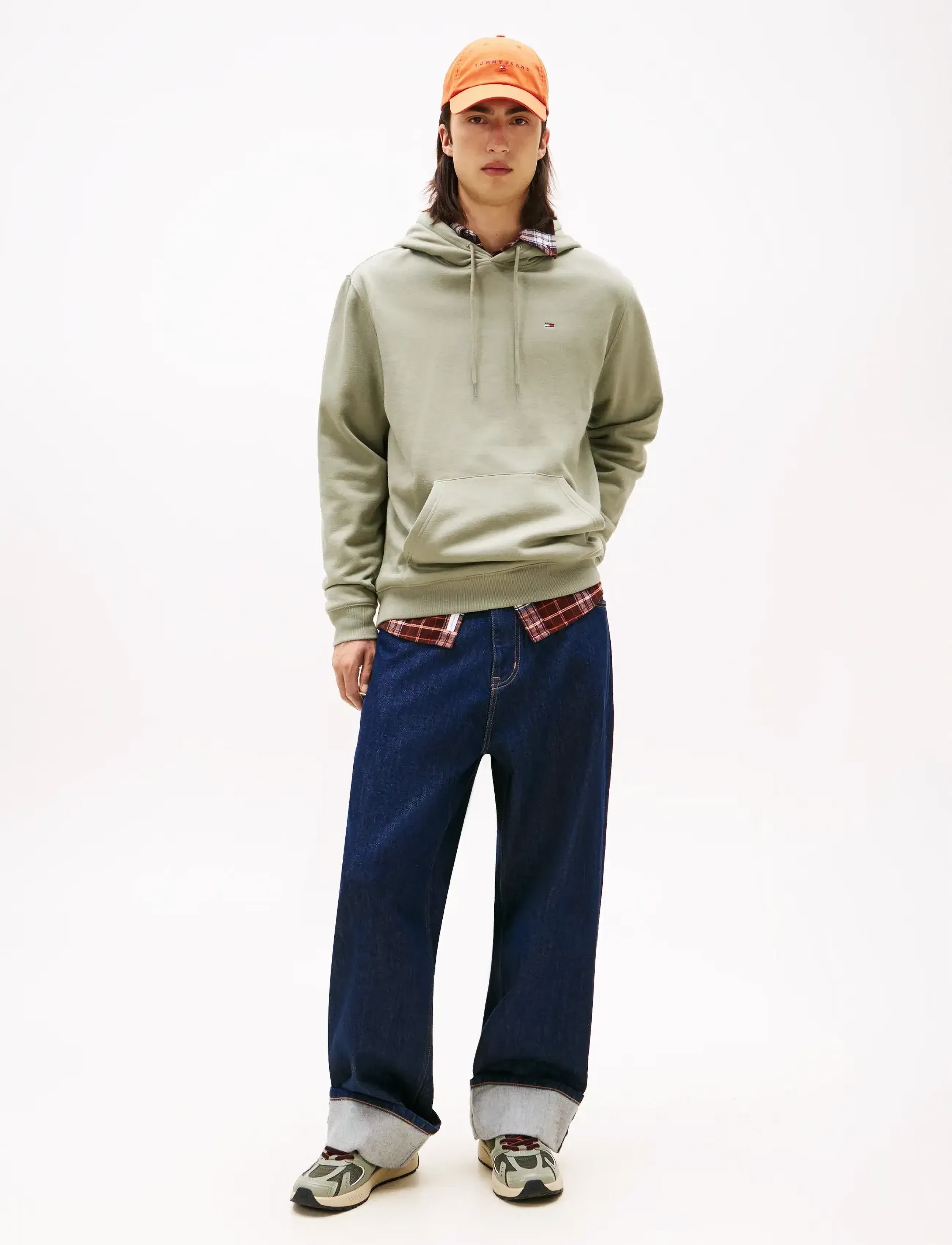 Tommy Jeans - TJM REG S FLAG HOODIE - sweats à capuche - utility sage - 2