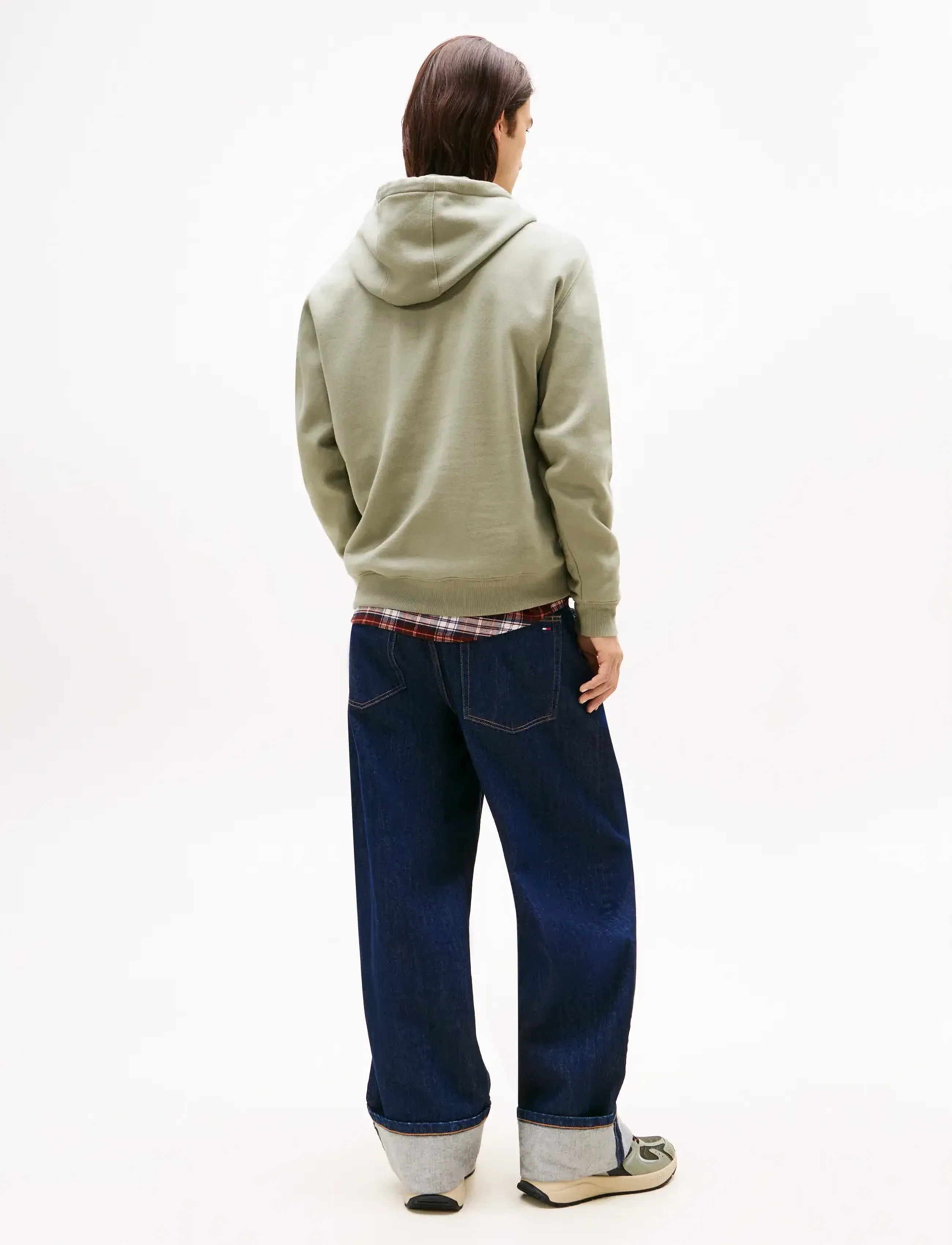 Tommy Jeans - TJM REG S FLAG HOODIE - sweats à capuche - utility sage - 3