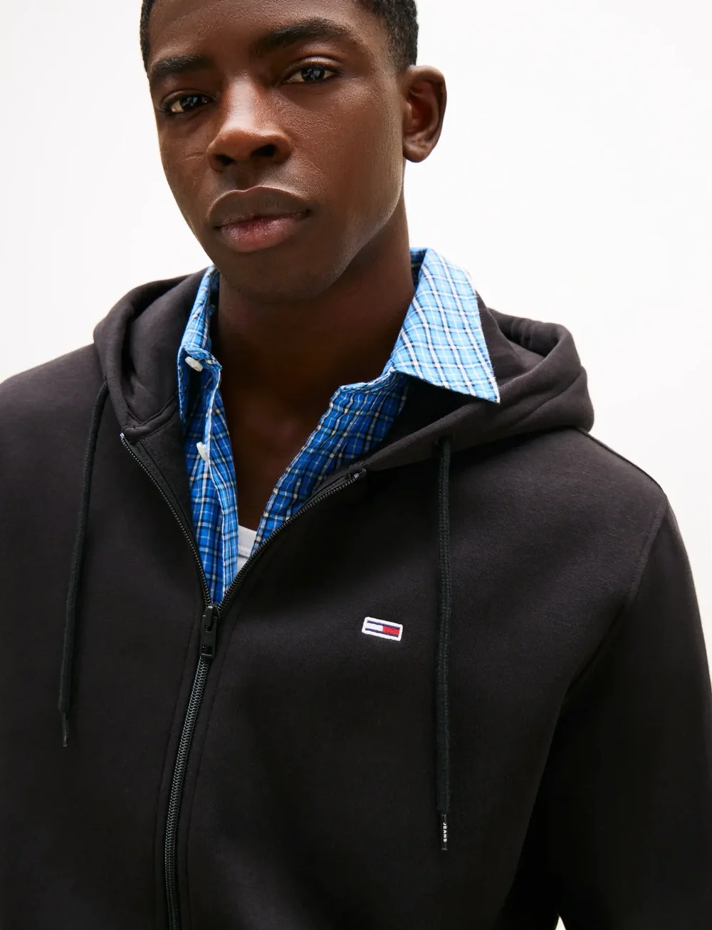 Tommy Jeans - TJM REG S FLAG ZIP THRU - kapuzenpullover - black - 4