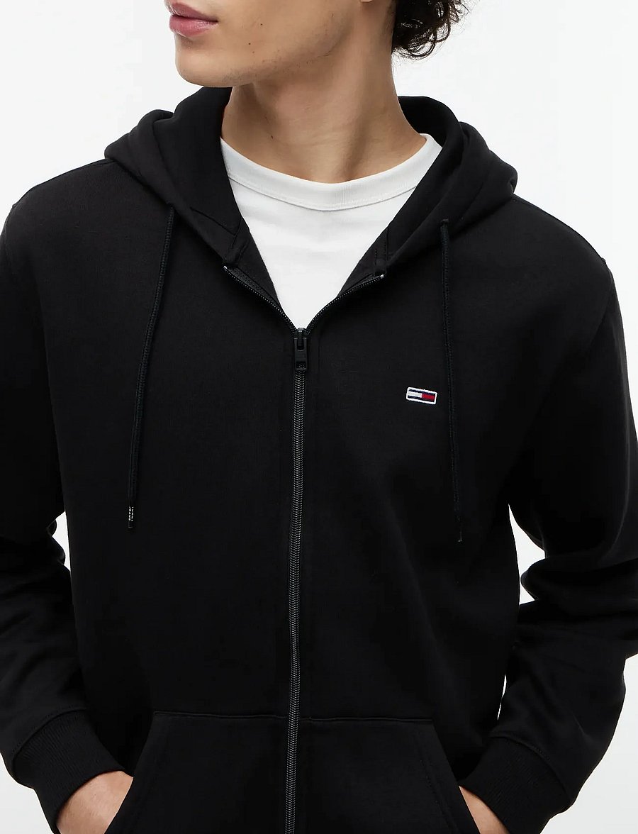 Tommy Jeans - TJM REG S FLAG ZIP THRU - sweats à capuche - black - 4