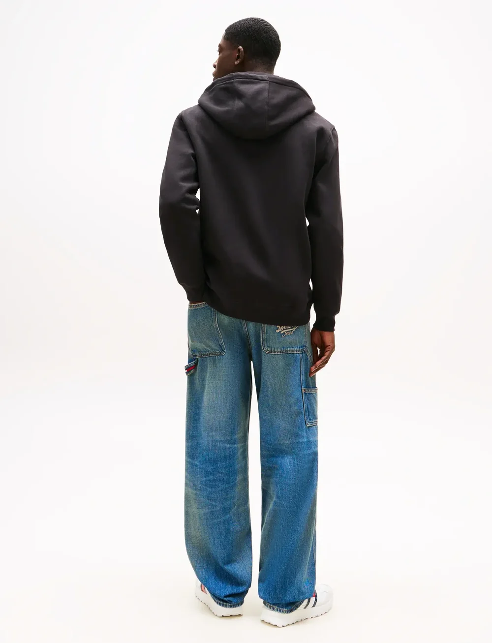 Tommy Jeans - TJM REG S FLAG ZIP THRU - kapuzenpullover - black - 5