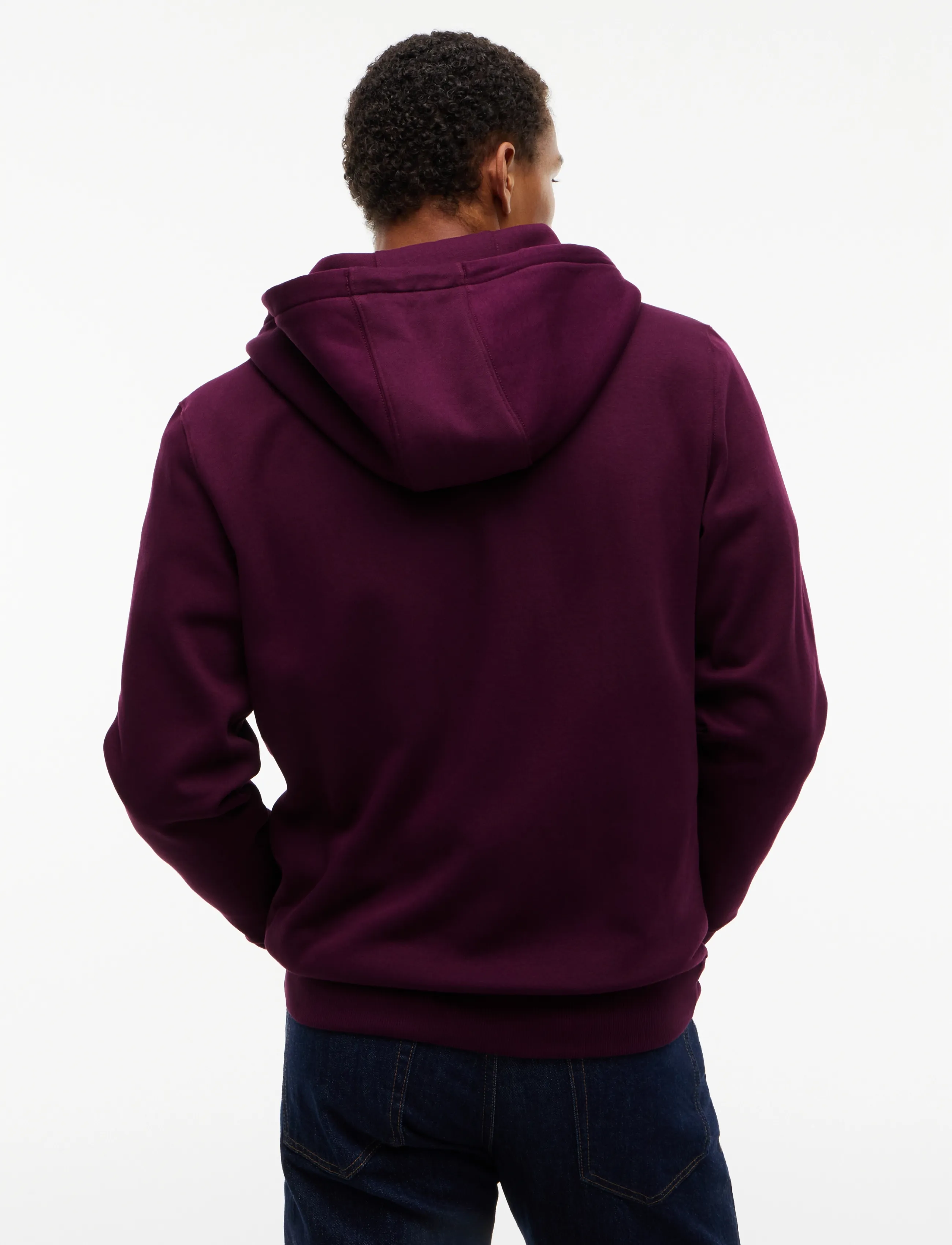 Tommy Jeans - TJM REG S FLAG ZIP THRU EXT - hættetrøjer - calypso berry - 2