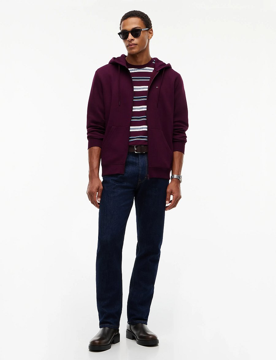 Tommy Jeans - TJM REG S FLAG ZIP THRU - kapuzenpullover - calypso berry - 4
