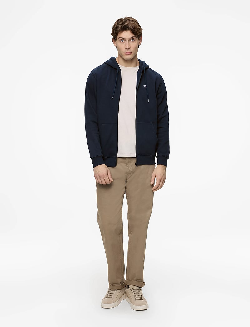 Tommy Jeans - TJM REG S FLAG ZIP THRU - kapuzenpullover - dark blue - 2